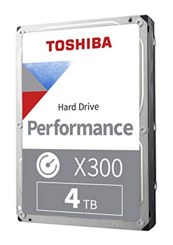 Toshiba 4TB X300 Performance & Gaming 3.5-Inch Internal Hard Drive – CMR SATA 6 GB/s 7200 RPM 256 MB Cache - New - HDWR440XZSTA