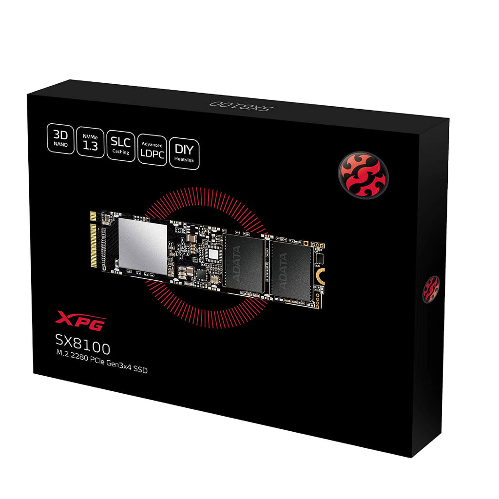 Adata XPG SX8100 4TB  NVMe Internal SSD - M.2 PCIe Gen3x4  - (ASX8100NP-4TT-C) New