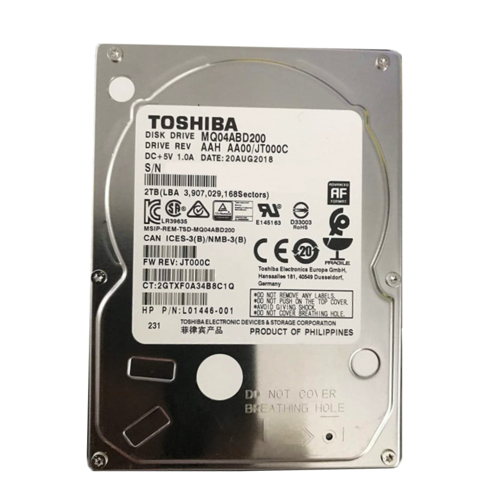 Toshiba MQ04 2TB 5400RPM 2.5" Internal Hard Drive - SATA 6.0Gb/s 128MB Cache - (MQ04ABD200) New
