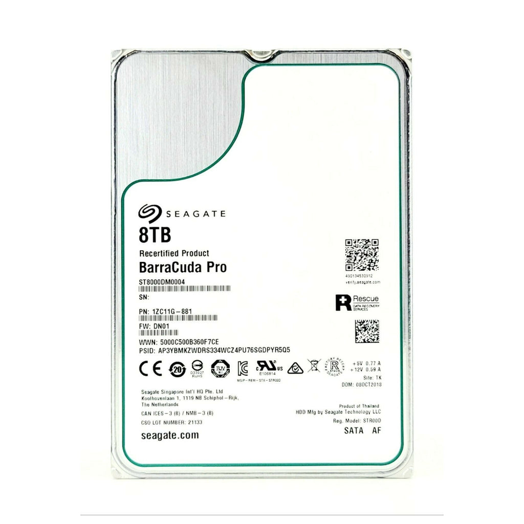 Seagate BarraCuda Pro 8TB 7200RPM 3.5 Internal Hard Drive - SATA 6.0 –