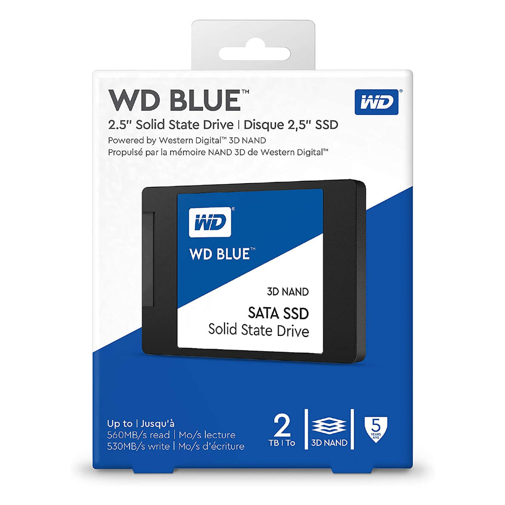 Western Digital Blue 2TB   2.5" Internal SSD - SATA 3 6.0 Gb/s  - (WDS200T2B0A) NEW