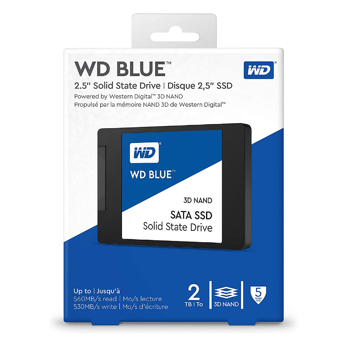 WD Blue 2TB 3D TLC NAND SATA SSD 正常100% Solid State Ssd Wd Blue 2tb WD Blue 2TB SATA 6Gb/s TLC 3D NAND Tiered
